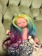 Load image into Gallery viewer, Custom Asleep Full body silicone mermaid baby 10&quot;
