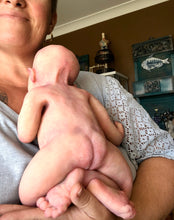 Load image into Gallery viewer, full body silicone  baby girl Nevaeh 17” in super soft blend with 3D skin effect, bald

