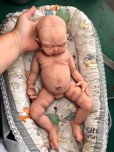 Load image into Gallery viewer, full body silicone  baby girl Nevaeh 17” in super soft blend with 3D skin effect, bald
