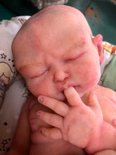 Load image into Gallery viewer, full body silicone  baby girl Nevaeh 17” in super soft blend with 3D skin effect, bald
