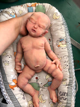 Load image into Gallery viewer, full body silicone  baby girl Nevaeh 17” in super soft blend with 3D skin effect, bald
