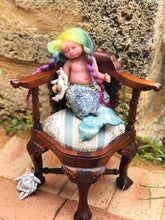 Load image into Gallery viewer, Custom Asleep Full body silicone mermaid baby 10&quot;
