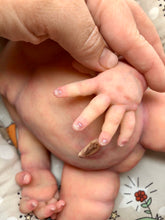 Load image into Gallery viewer, full body silicone  baby girl Nevaeh 17” in super soft blend with 3D skin effect, bald
