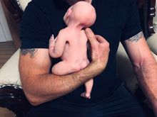 Load image into Gallery viewer, full body silicone  baby girl Nevaeh 17” in super soft blend with 3D skin effect, bald
