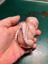 Load image into Gallery viewer, Full body silicone mini fantasy baby elf fairy with wings bald
