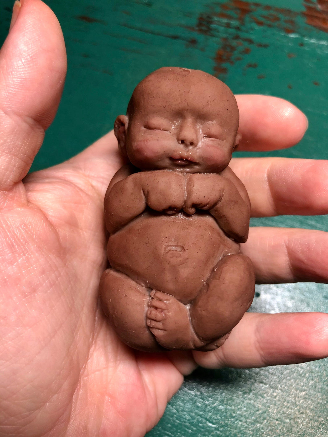 Biracial (African American) Full body silicone mini baby