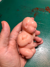 Load image into Gallery viewer, Full body silicone mini baby doll Nena in super soft blend with 3D encapsulated skin effect 4&quot; (bald) with wings
