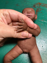 Load image into Gallery viewer, Biracial (African American) super soft Full body silicone baby girl Didi 8.5”
