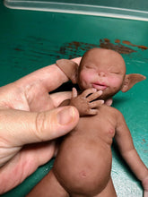 Load image into Gallery viewer, Biracial (African American) super soft Full body fantasy silicone baby girl Didi 8.5”
