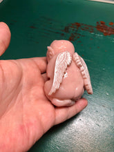 Load image into Gallery viewer, Full body silicone mini fantasy baby elf fairy with wings bald
