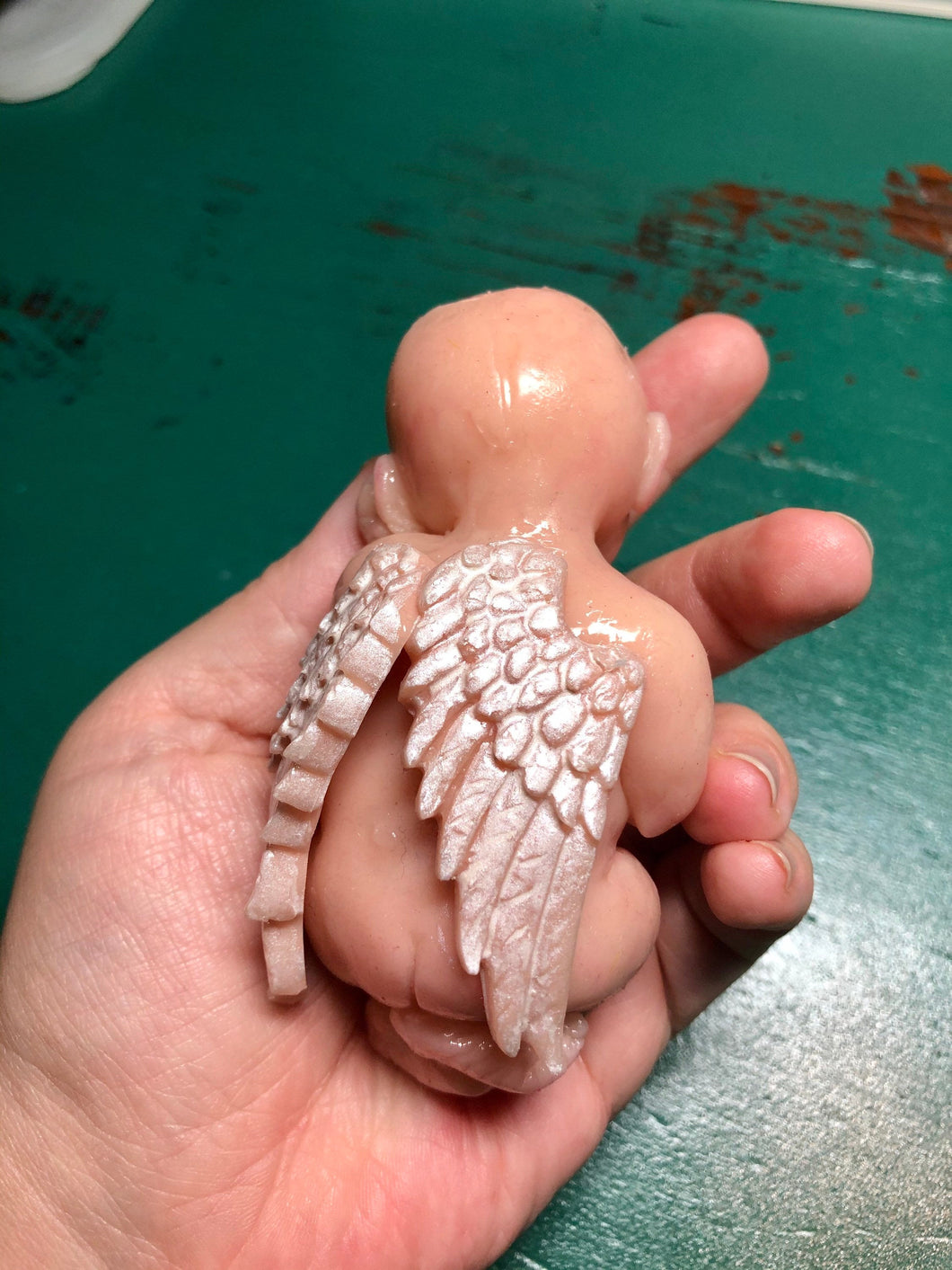 Full body silicone mini baby doll Nena in super soft blend with 3D encapsulated skin effect 4