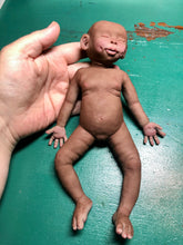 Load image into Gallery viewer, Biracial (African American) super soft Full body silicone baby girl Didi 8.5”
