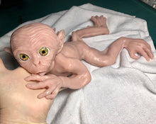 Load image into Gallery viewer, Blank (unpainted) full body silicone monkey Bibi 17” kit in super soft blend with 3D skin effect
