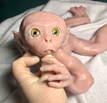 Load image into Gallery viewer, Blank (unpainted) full body silicone monkey Bibi 17” kit in super soft blend with 3D skin effect

