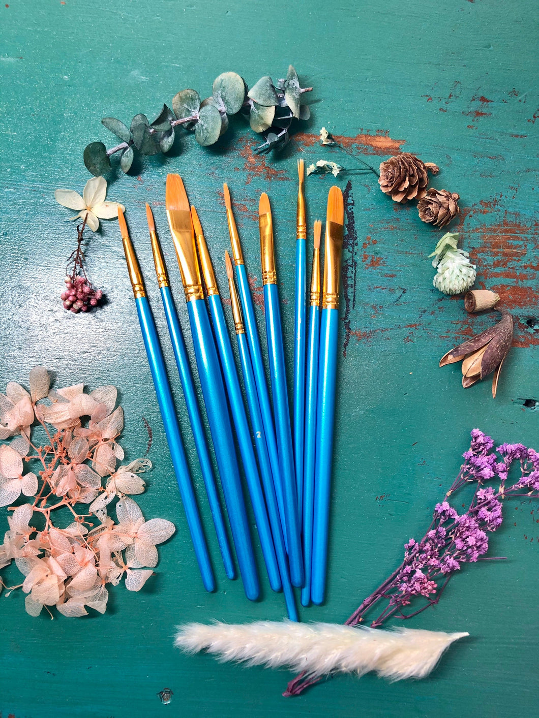 Brushes for painting silicone