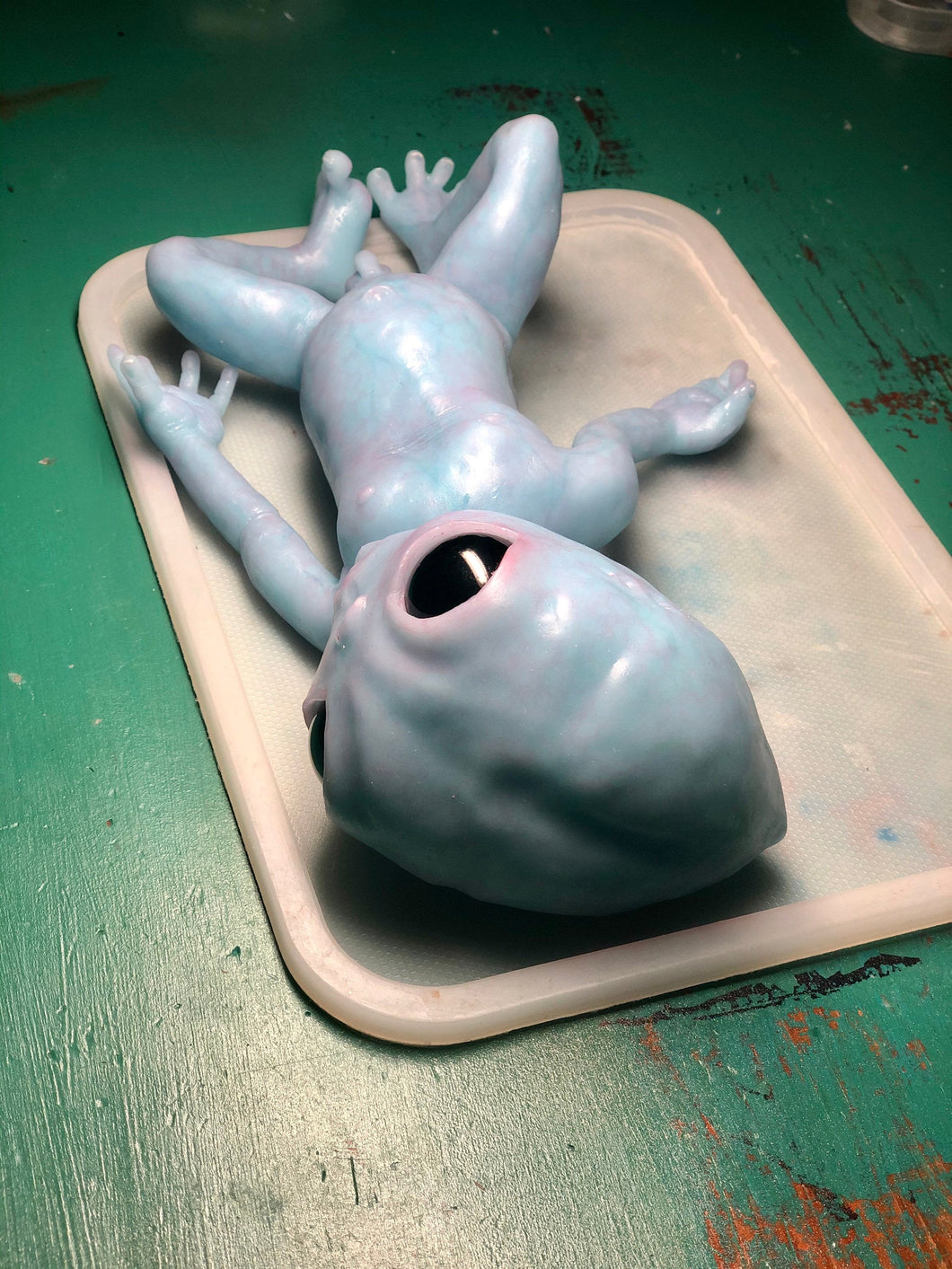 Full body silicone fantasy alien baby boy