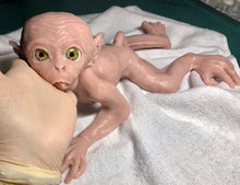 Load image into Gallery viewer, Blank (unpainted) full body silicone monkey Bibi 17” kit in super soft blend with 3D skin effect
