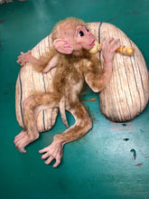 Load image into Gallery viewer, Full body silicone baby monkey Bibi in super soft marshmallow blend
