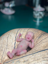 Load image into Gallery viewer, CUSTOM full body silicone mini baby Lucas in soft blend asleep bald
