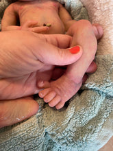 Load image into Gallery viewer, AVAILABLE full body silicone  baby girl (Rain sculpt) 14” in super super soft blend #2
