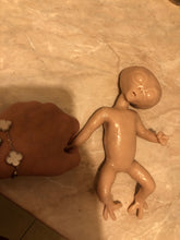 Load image into Gallery viewer, Full body silicone mini baby Alien in super soft blend with 3D skin effect 11” blank (unpainted)
