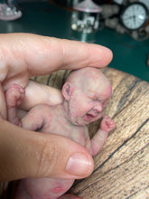 Load image into Gallery viewer, CUSTOM full body silicone mini baby Lucas in soft blend asleep bald
