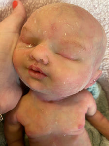 AVAILABLE full body silicone  baby girl (Rain sculpt) 14” in super super soft blend #2