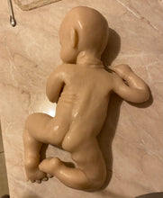 Load image into Gallery viewer, Custom Blank (unpainted) full body silicone kit Isabella sleeping in Ecoflex 20 with 3D skin effect
