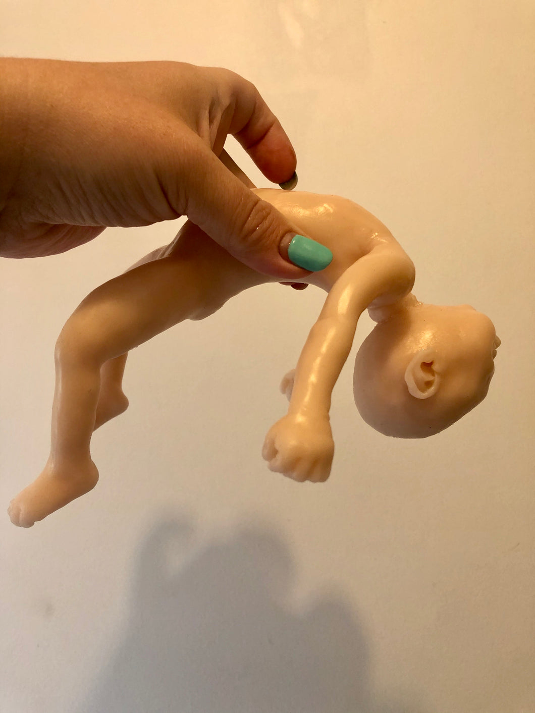 Blank (unpainted) full body silicone mini kit Steven (baby boy) in super soft blend with 3D skin effect