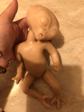 Load image into Gallery viewer, Full body silicone mini baby Alien in super soft blend with 3D skin effect 11” blank (unpainted)
