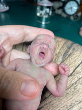 Load image into Gallery viewer, CUSTOM full body silicone mini baby Lucas in soft blend asleep bald
