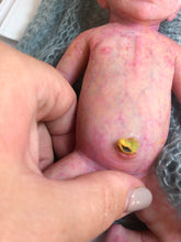 Load image into Gallery viewer, full body mini silicone baby boy Kenzo 8” in super soft blend with 3D skin effect
