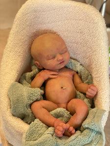AVAILABLE full body silicone  baby girl (Rain sculpt) 14” in super super soft blend #2