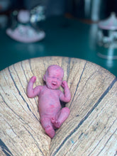 Load image into Gallery viewer, CUSTOM full body silicone mini baby Lucas in soft blend asleep bald
