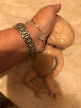 Load image into Gallery viewer, Full body silicone mini baby Alien in super soft blend with 3D skin effect 11” blank (unpainted)
