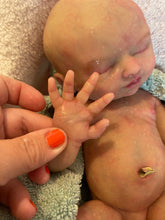 Load image into Gallery viewer, AVAILABLE full body silicone  baby girl (Rain sculpt) 14” in super super soft blend #2
