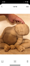 Load image into Gallery viewer, Blank custom (unpainted) full body silicone Rihanna sleeping kit in SUPER soft blend with 3D skin effect
