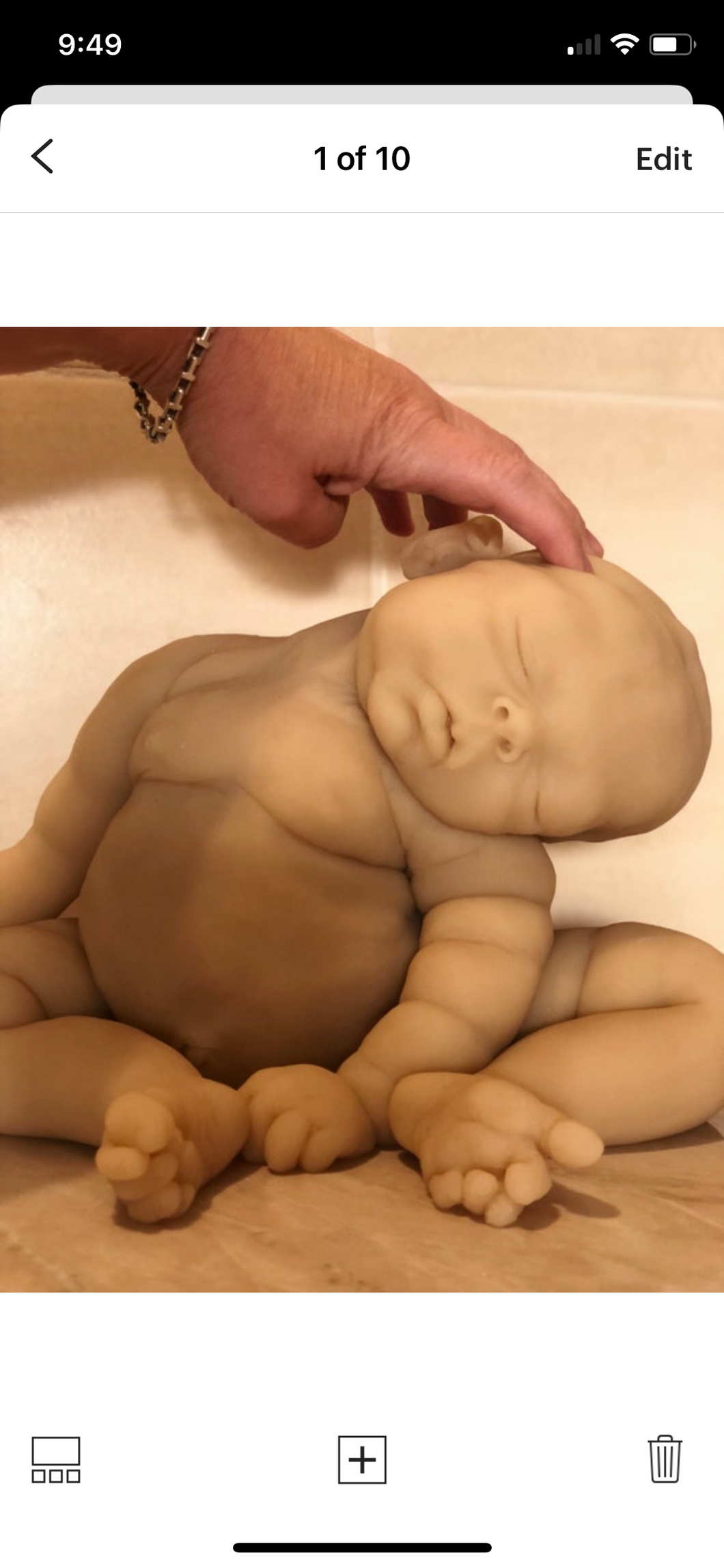 Blank custom (unpainted) full body silicone Rihanna sleeping kit in SUPER soft blend with 3D skin effect