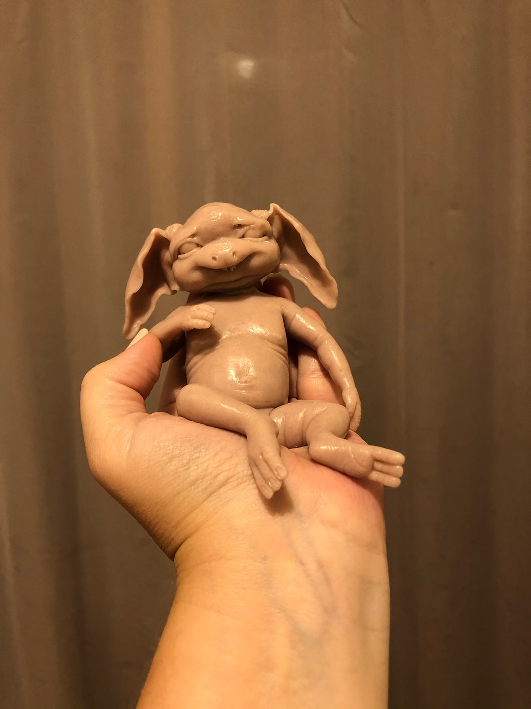 Blank (unpainted) full body mini fantasy silicone kit Pavel in super soft blend with 3D skin effect