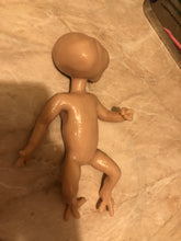 Load image into Gallery viewer, Full body silicone mini baby Alien in super soft blend with 3D skin effect 11” blank (unpainted)
