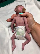 Load image into Gallery viewer, Super detailed Full body silicone premature baby Sunshine in soft blend 9”

