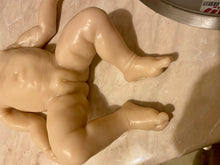 Load image into Gallery viewer, Custom Blank (unpainted) full body silicone kit Isabella sleeping in Ecoflex 20 with 3D skin effect
