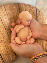 Load image into Gallery viewer, CUSTOM   full body silicone mini kit Kenzo 8” in super soft blend with 3D skin effect BALD
