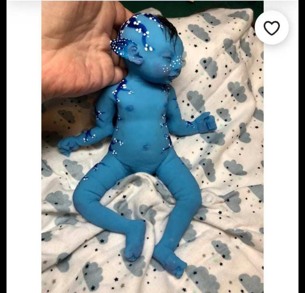 Custom GIRL Full body silicone fantasy baby girl 9.4