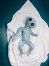 Load image into Gallery viewer, Full body silicone mini baby Alien in super soft blend 11”
