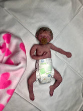 Load image into Gallery viewer, Super detailed Full body silicone premature baby Sunshine in soft blend 9”
