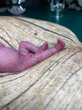 Load image into Gallery viewer, CUSTOM full body silicone mini baby Lucas in soft blend asleep bald
