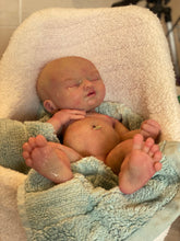 Load image into Gallery viewer, AVAILABLE full body silicone  baby girl (Rain sculpt) 14” in super super soft blend #2
