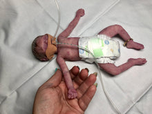 Load image into Gallery viewer, Super detailed Full body silicone premature baby Sunshine in soft blend 9”

