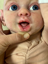 Load image into Gallery viewer, AVAILABLE AWAKE silicone cuddle baby Artyom in super soft blend with 3D skin effect
